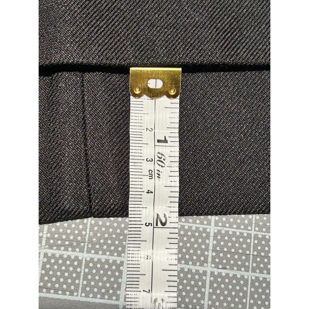 YVES SAINT LAURENT France Autumn 2010 Black Pencil Skirt F36 US 4 Wool Silk - Picture 16 of 16